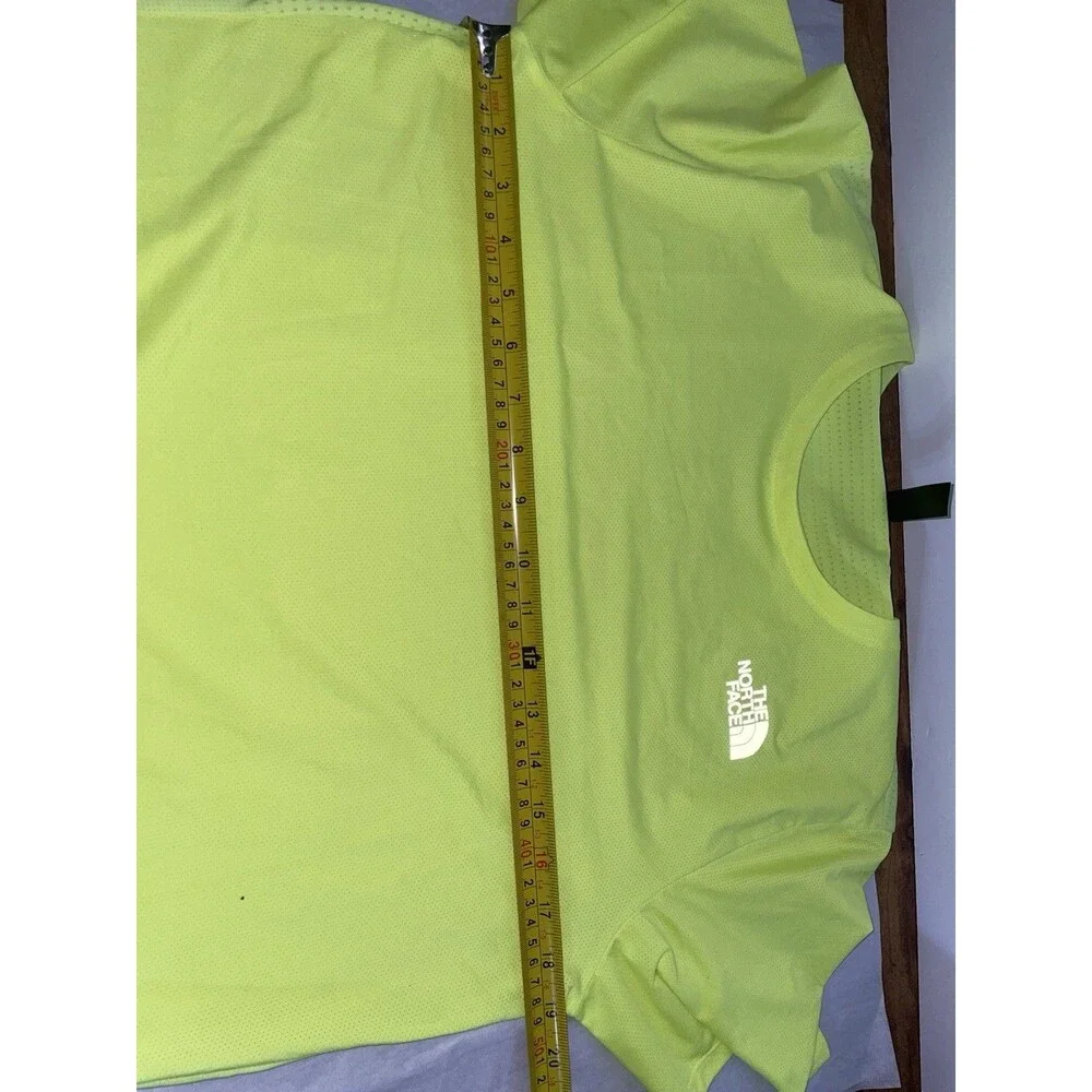 The North Face FlashDry Mesh Performance Tee Mens S LED Yellow NWT